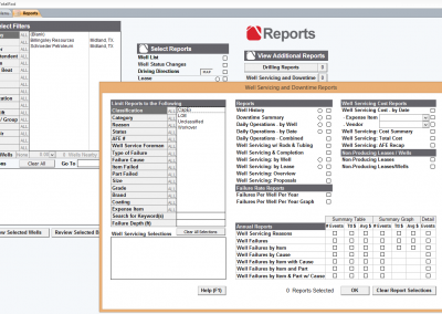 Well Servicing And Downtime Reports