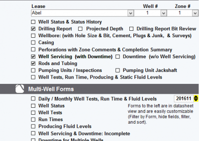 Well Management Forms